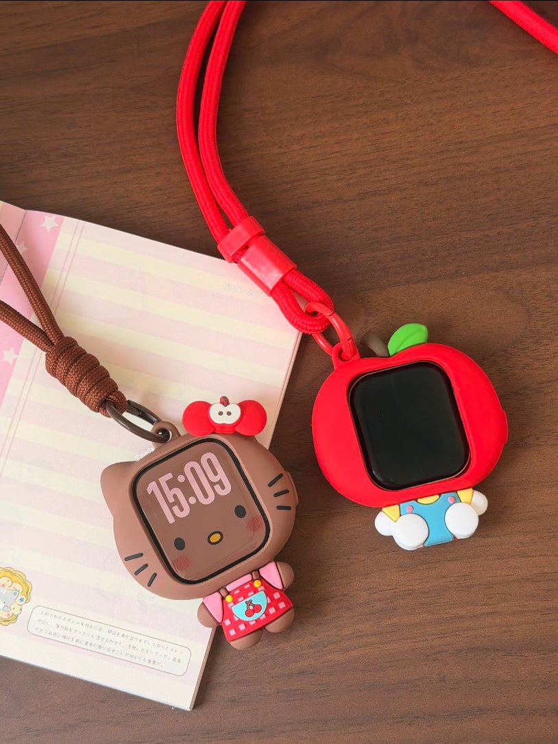 Cherry Black Kitty/Apple Kitty Apple Watch Case – product image 8