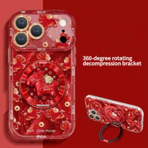 Gold Coin Pony 360 Rotating Stand Phone Case
