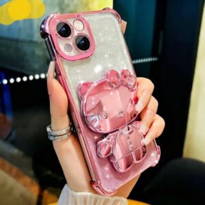 Kitty mirror stand phone case