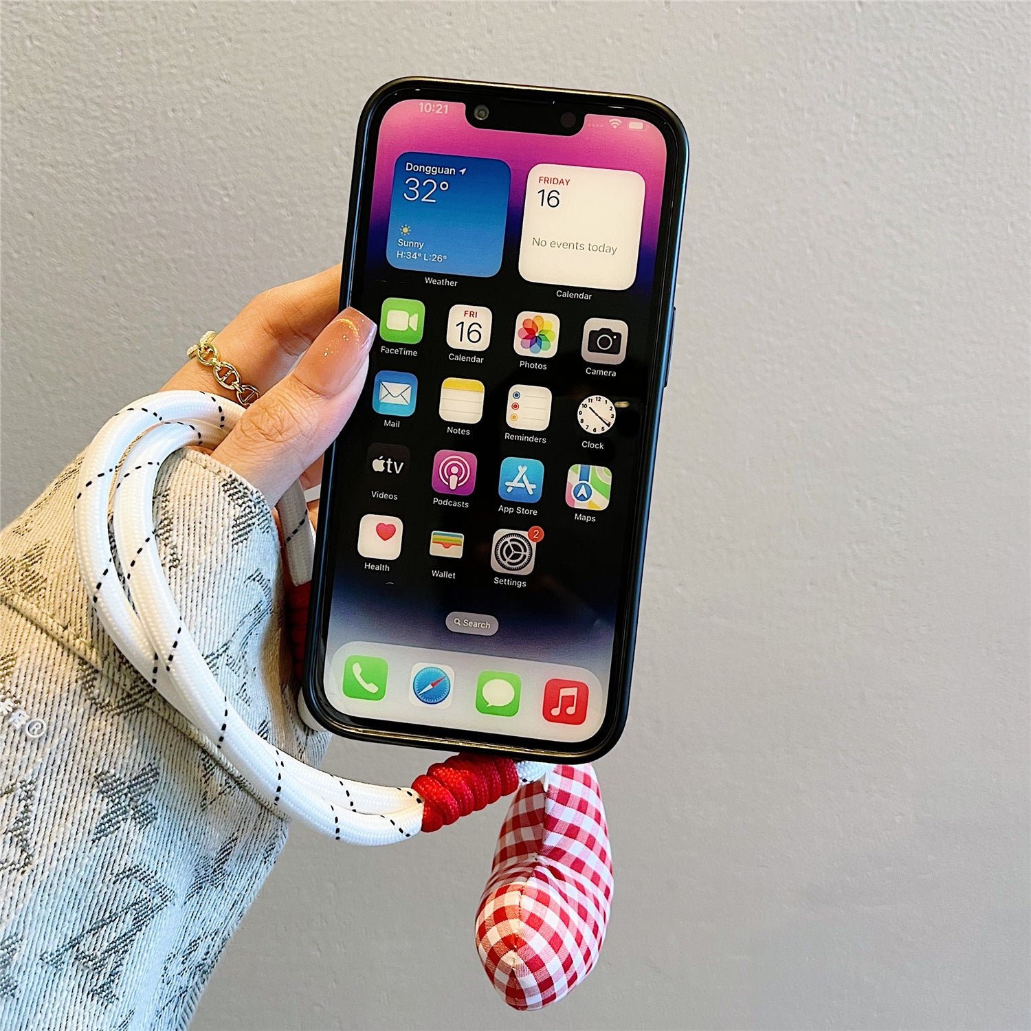 Plaid KT Cat Card Holder Phone Case – product image 8