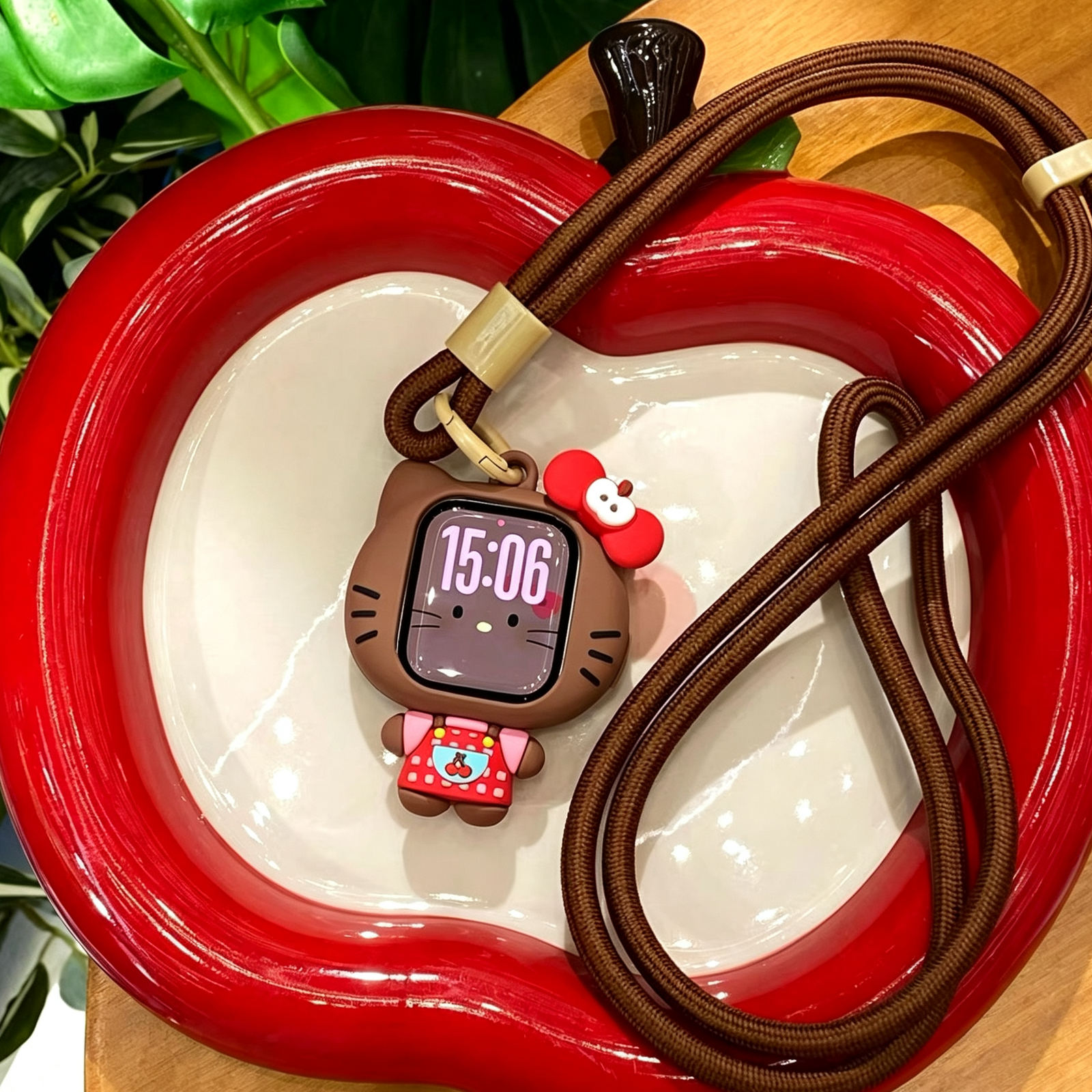 Cherry Black Kitty/Apple Kitty Apple Watch Case – product image 2