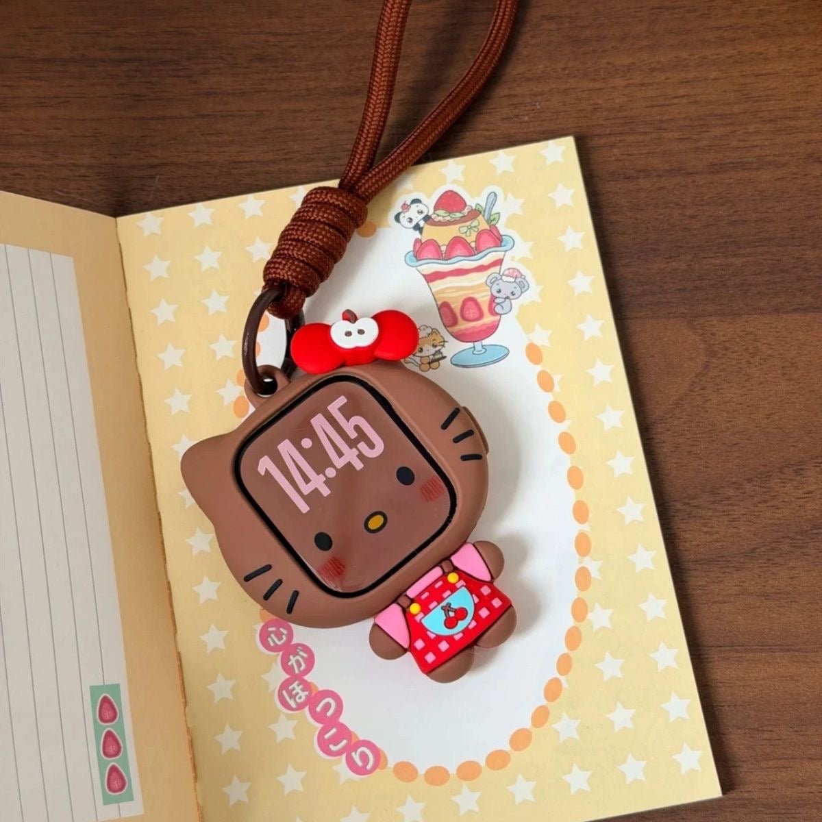 Cherry Black Kitty/Apple Kitty Apple Watch Case – product image 3