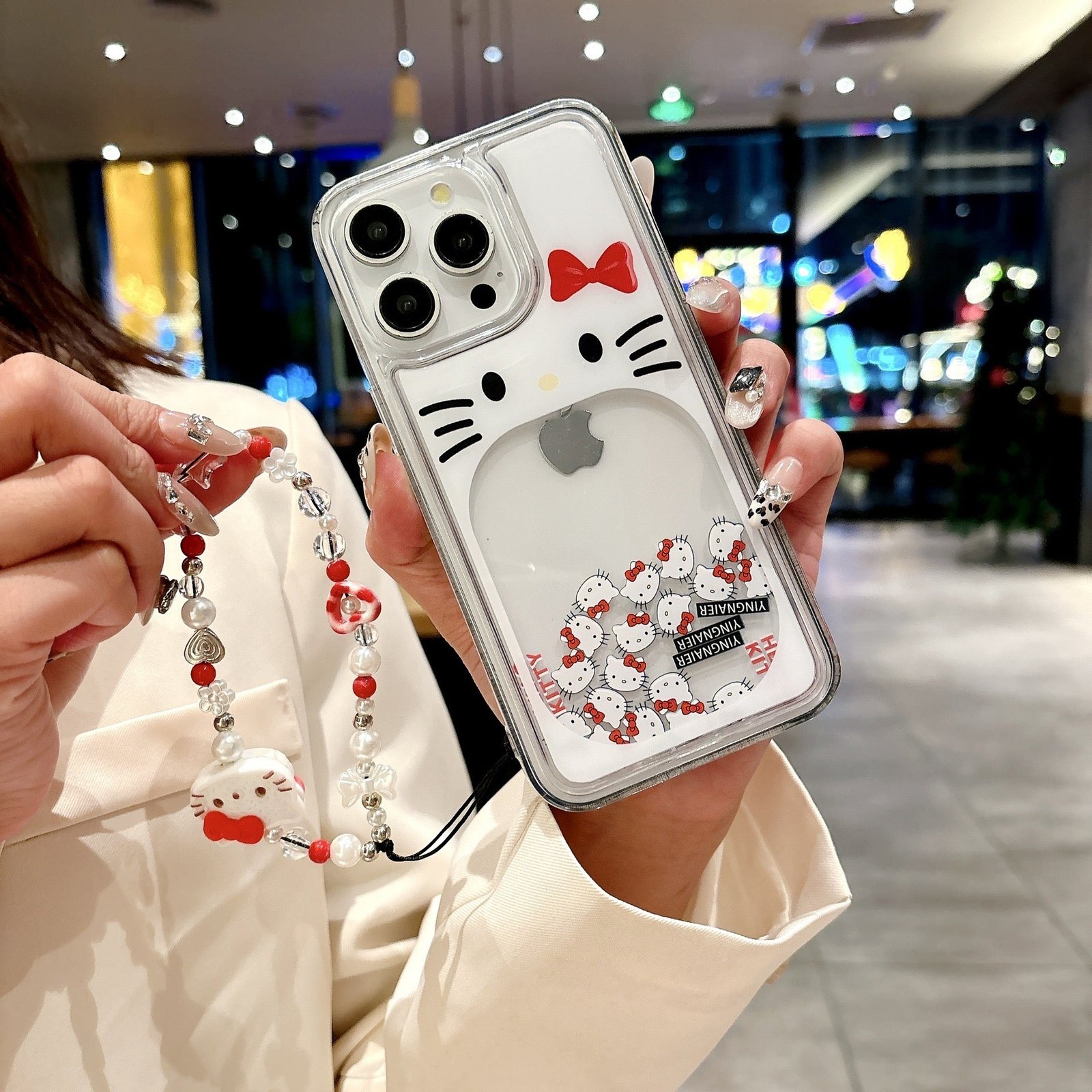 KT cat quicksand mobile phone case – product image 6