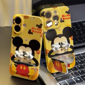Android phone case with cartoon Mickey face-covering
