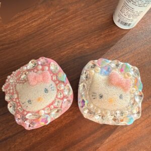 Full-Rhinestone Hello Kitty Contact Lens Case
