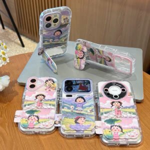Chibi Maruko-chan Mirror Stand Phone Case