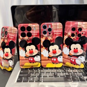 Mickey Red-Nose Mirror Stand Phone Case