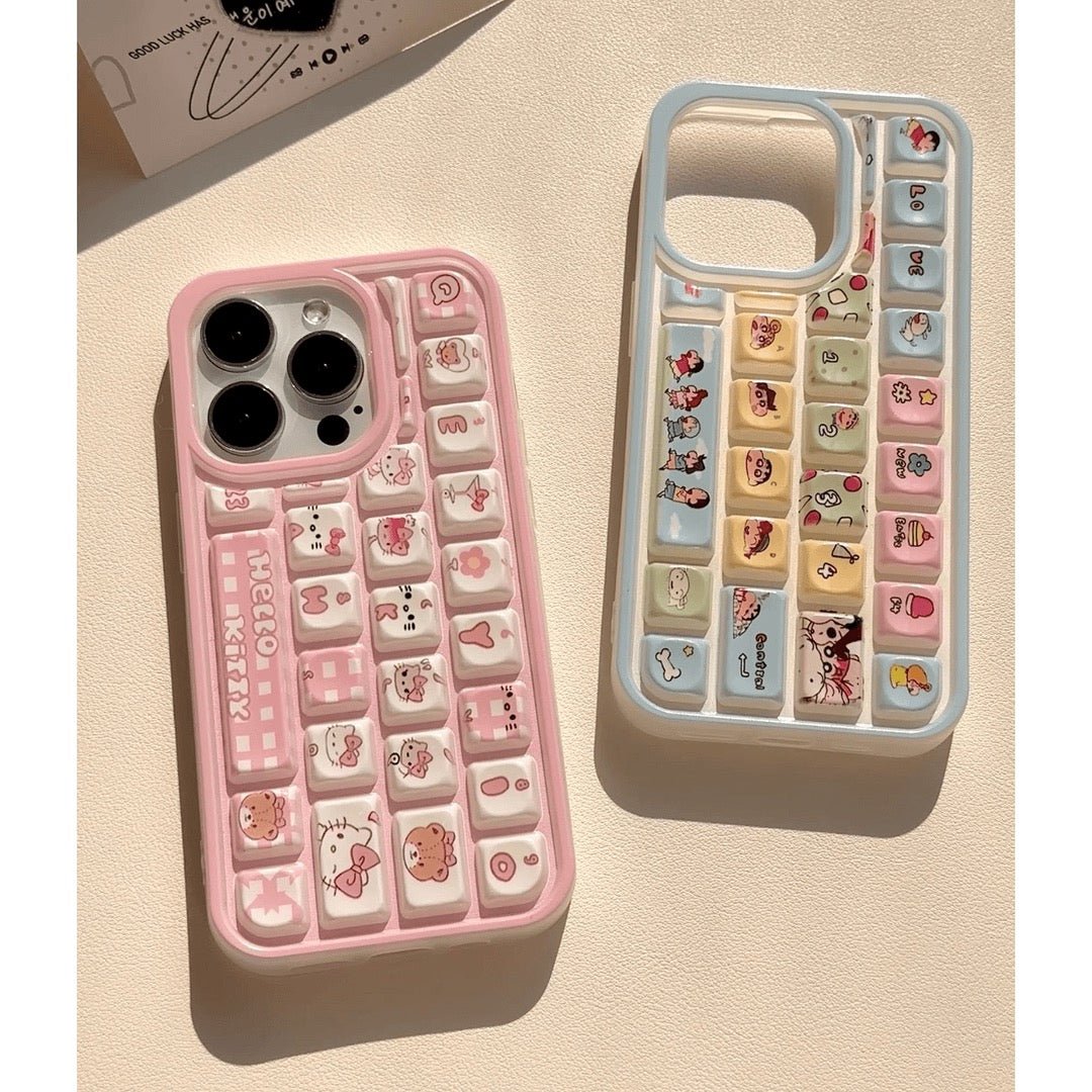 Kitty and Crayon Shin-chan niche keyboard phone case – product image 6