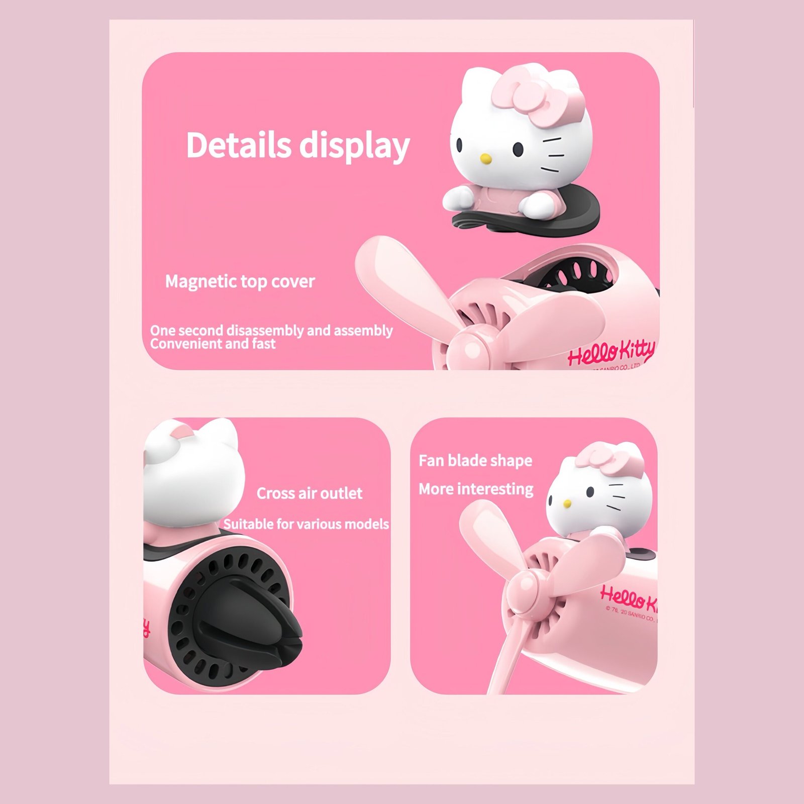Kitty Pilot Air Vent Car Fragrance – product image 6
