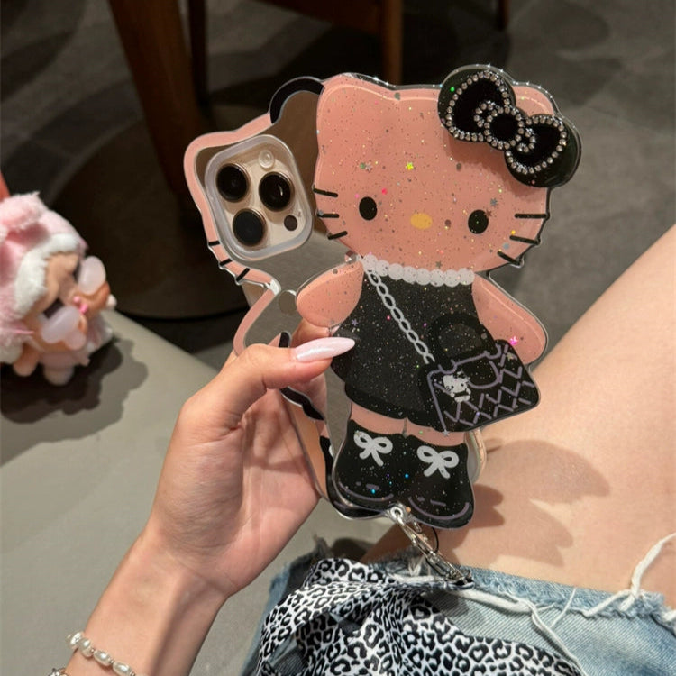 Cartoon sliding mirror Kitty phone case – product image 2