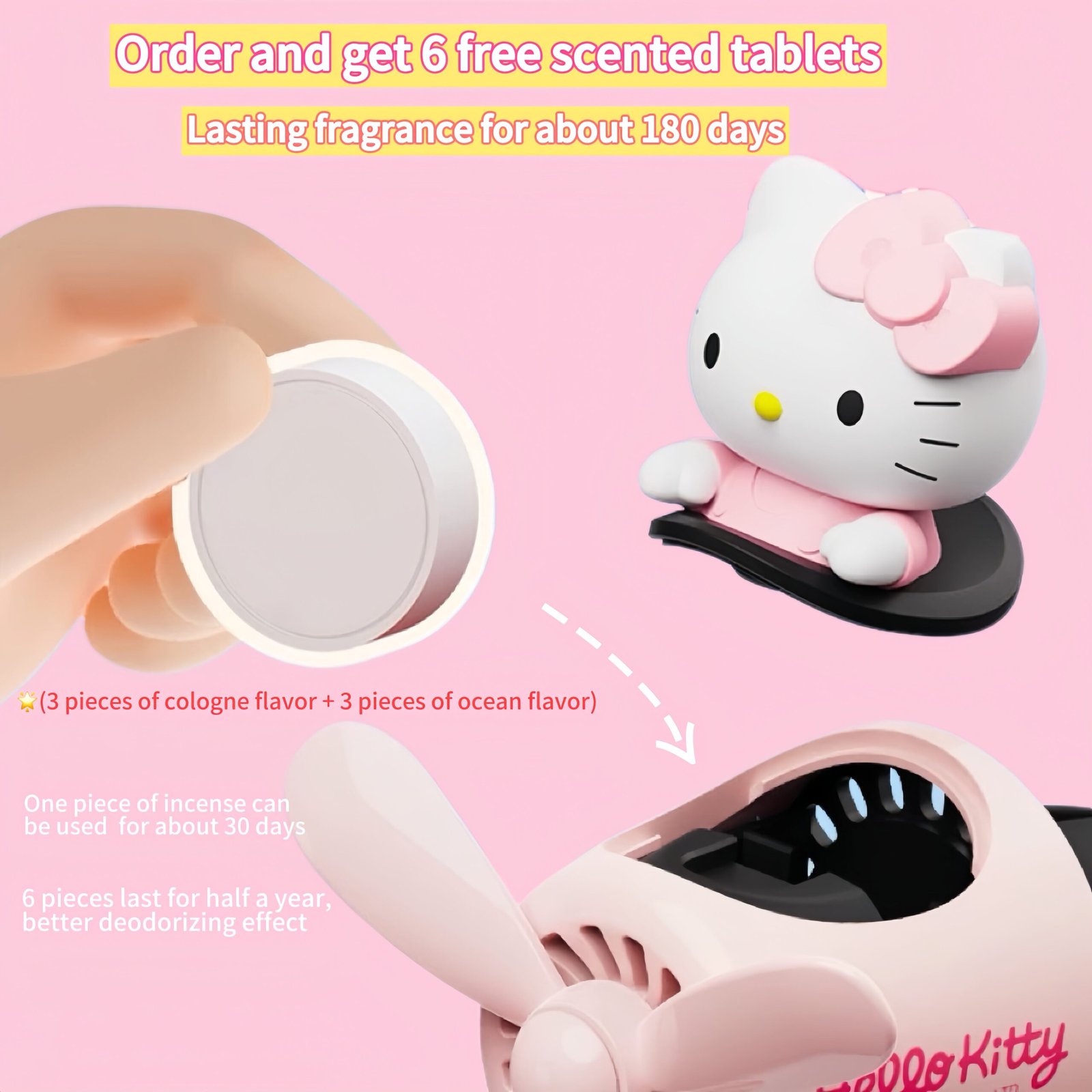 Kitty Pilot Air Vent Car Fragrance – product image 7