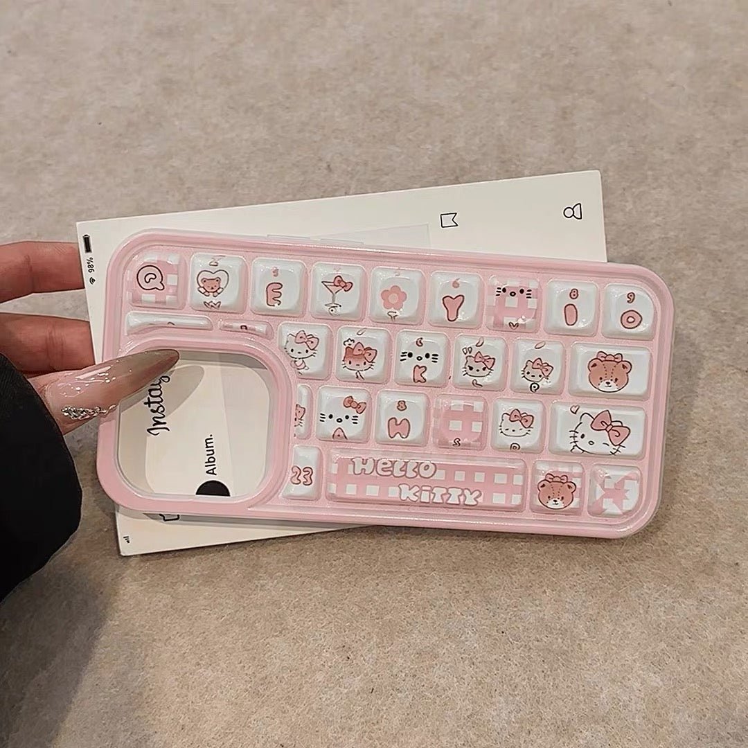 Kitty and Crayon Shin-chan niche keyboard phone case – product image 8