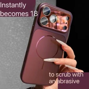 Matte Iridescent Magnetic Phone Case with Full Camera Module Coverage (Instantly Transforms Look to iPhone 18 Style)