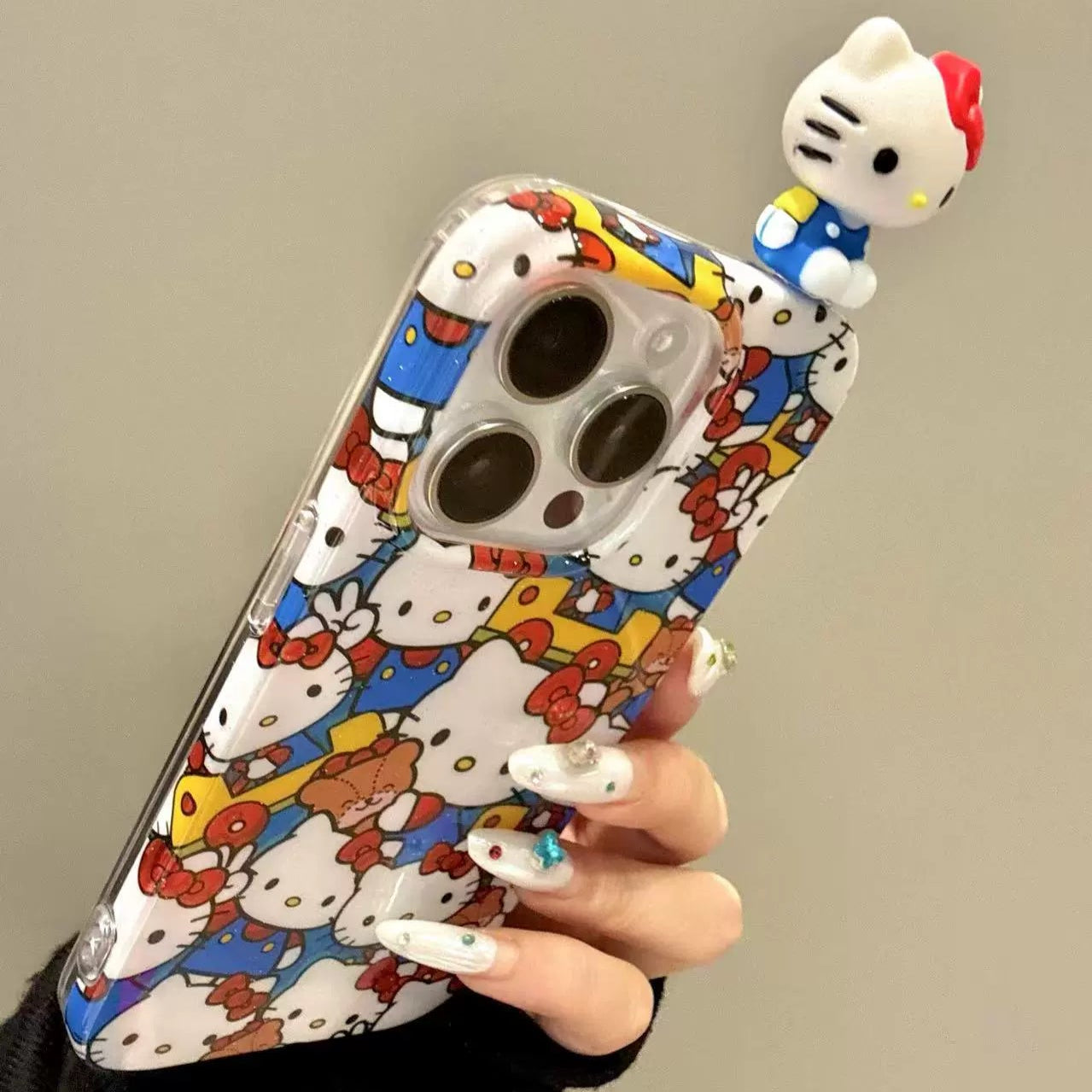 Cute full screen driving kitty phone case – product image 5