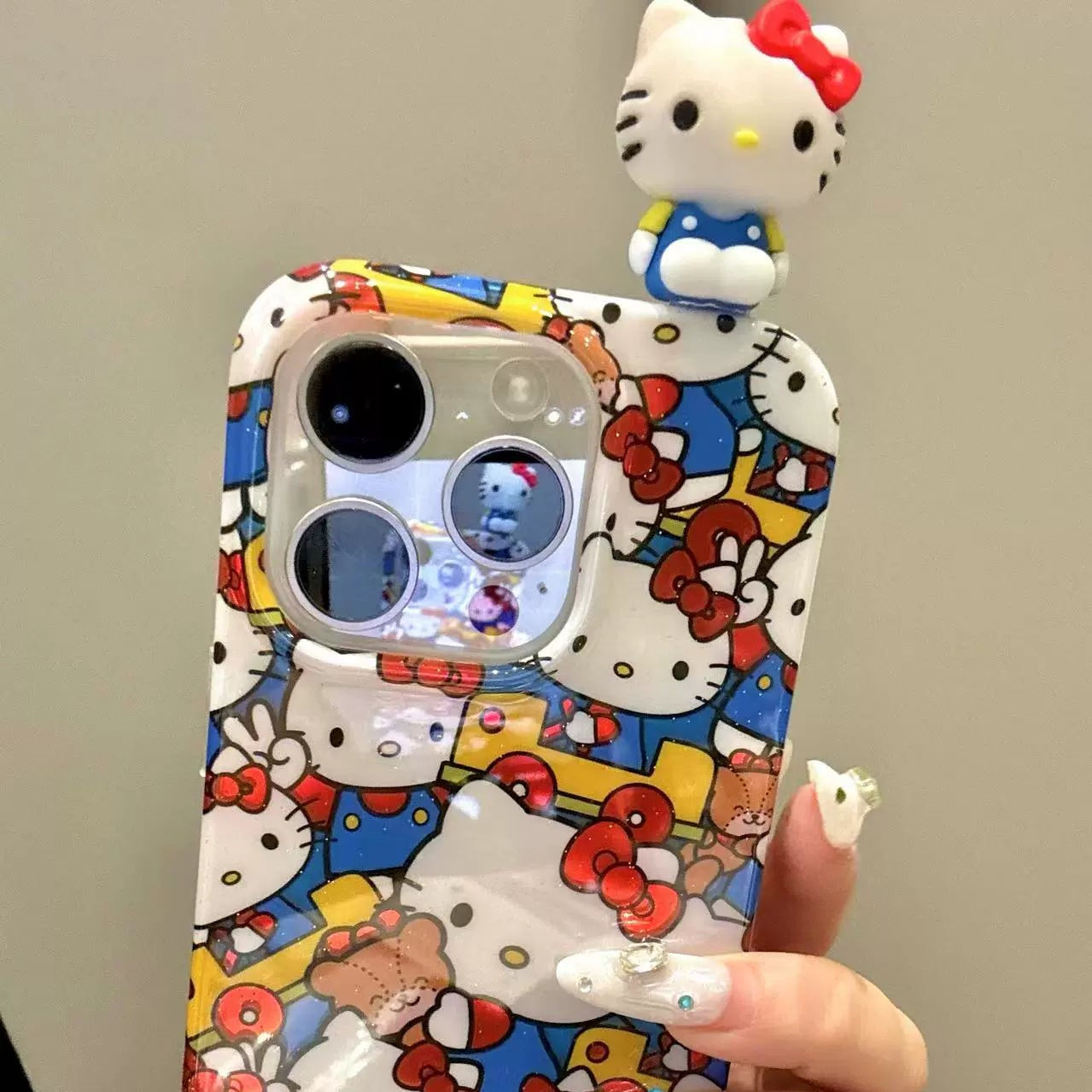 Cute full screen driving kitty phone case – product image 3