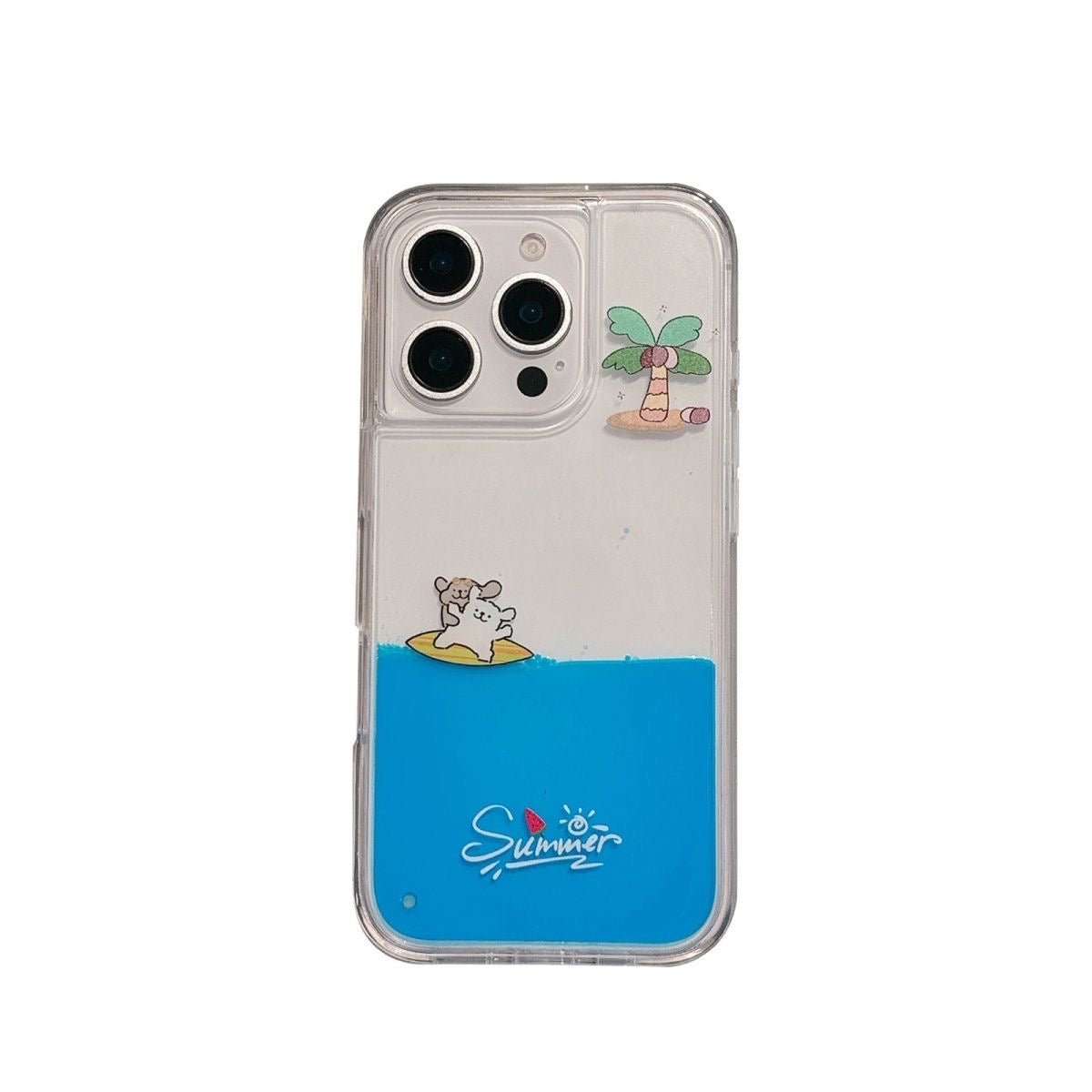 Creative couple surfing puppy Apple phone case – product image 2