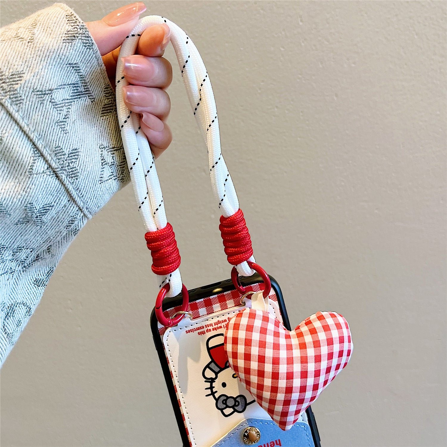 Plaid KT Cat Card Holder Phone Case – product image 6