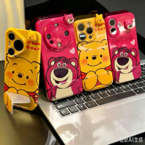 Android Phone Case with Mirror and Stand (Lotso & Winnie the Pooh)