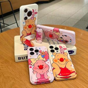 Anduoweini Piggy Mirror Stand Phone Case