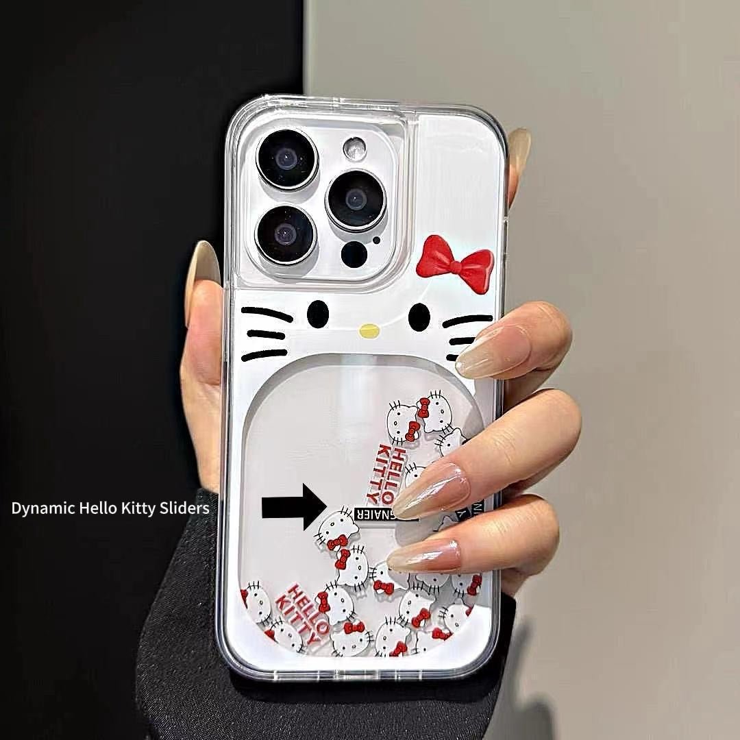 KT cat quicksand mobile phone case – product image 3