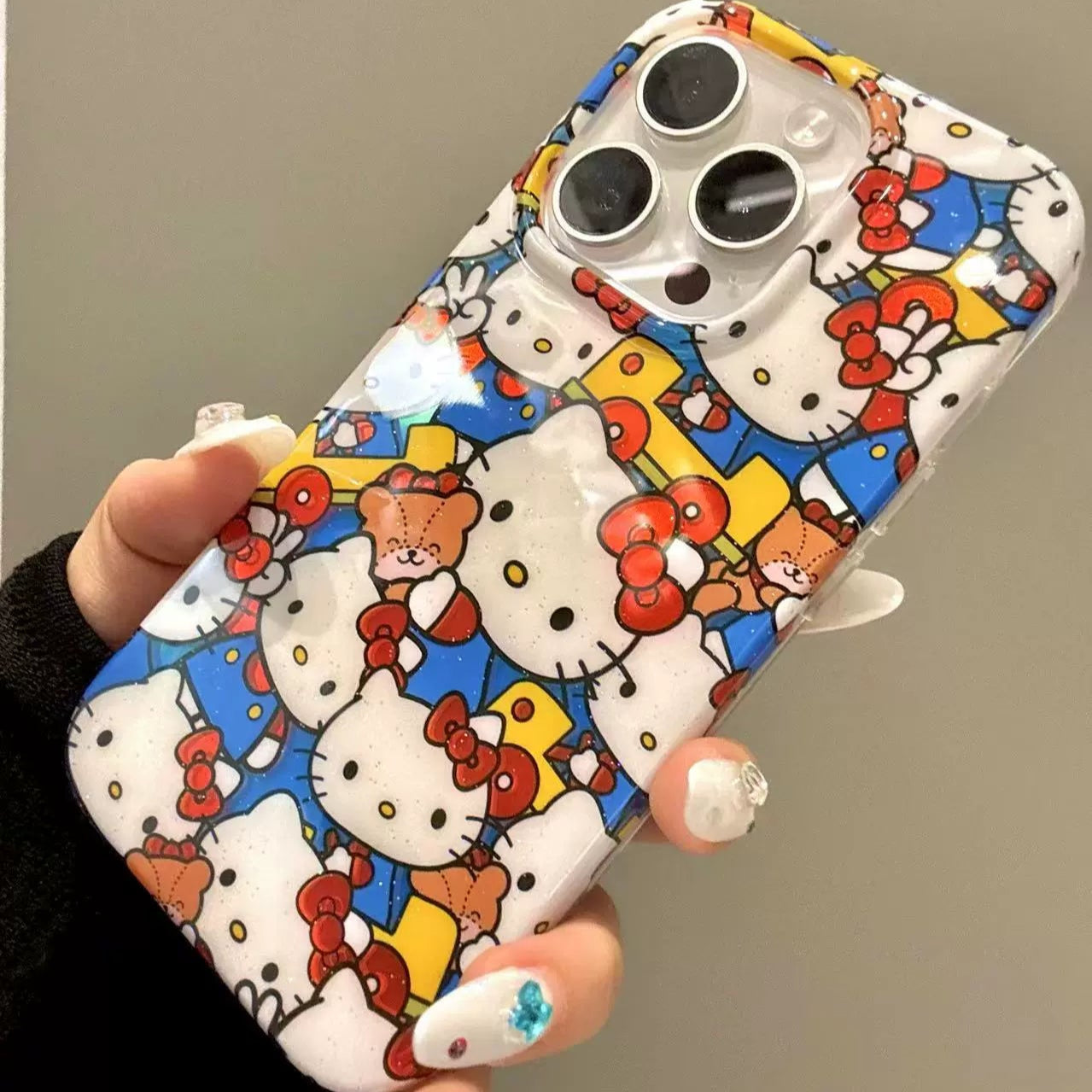 Cute full screen driving kitty phone case – product image 6