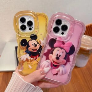 Cute Mickey & Minnie Dual-Stand Phone Case