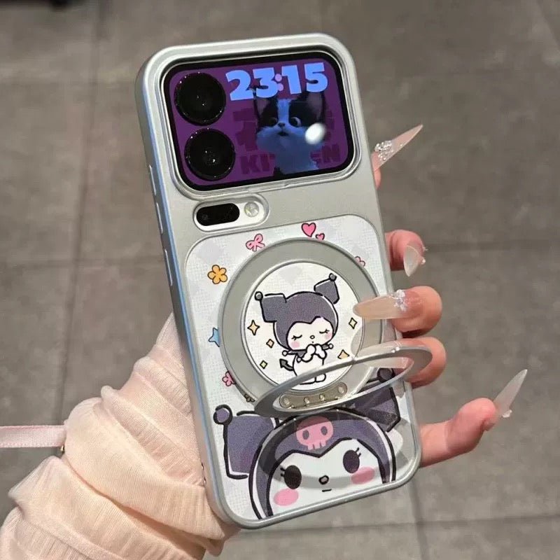 Kitty & Kuromi 360-Degree Rotating Stand Phone Case - Image 2