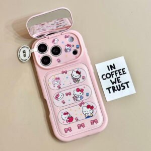 Cute Kitty Cat Flip Mirror Phone Case