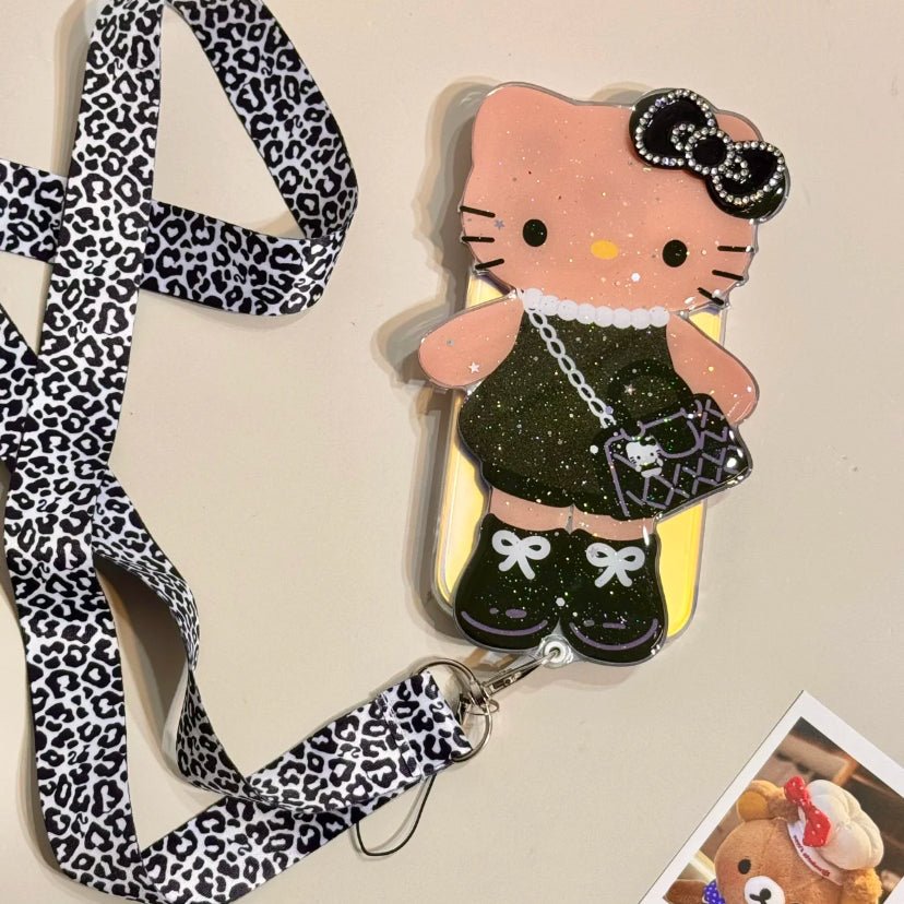 Cartoon sliding mirror Kitty phone case – product image 3