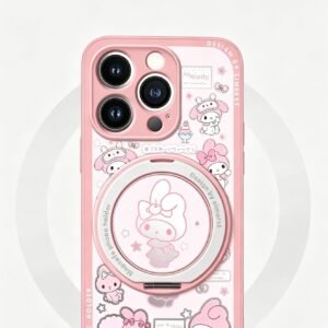 My Melody 360° Magnetic Stand & Pearl Bracelet Phone Case