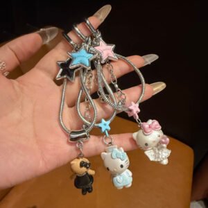 "Ins-style" Hello Kitty beaded phone charm / girly accessory / keychain / earphone chain