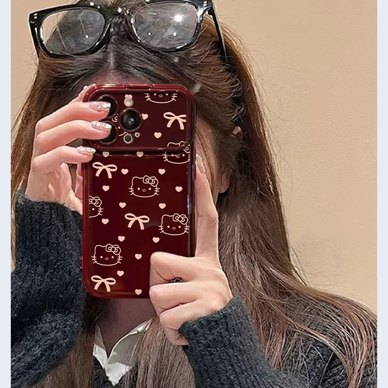Full Screen Kitty Flip Mirror Stand Phone Case – product image 3