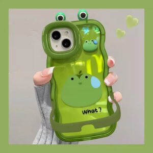 Android compatible 3D Little Frog Dual-Stand Phone Case