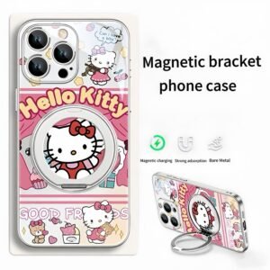 Girly Kitten Magnetic Holder Phone Case