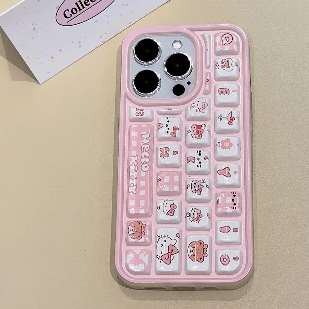 Kitty and Crayon Shin-chan niche keyboard phone case – product image 5