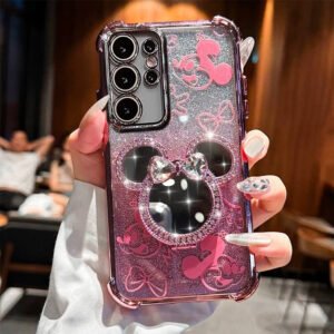Compatible with Samsung Mirror Stand Phone Case