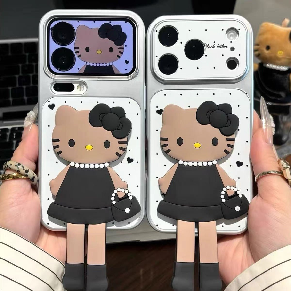 Long-legged Kitty phone case with kickstand – product image 4