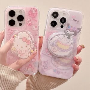 Compatible with Samsung Hello Kitty & Kuromi Magnetic Kickstand Phone Case