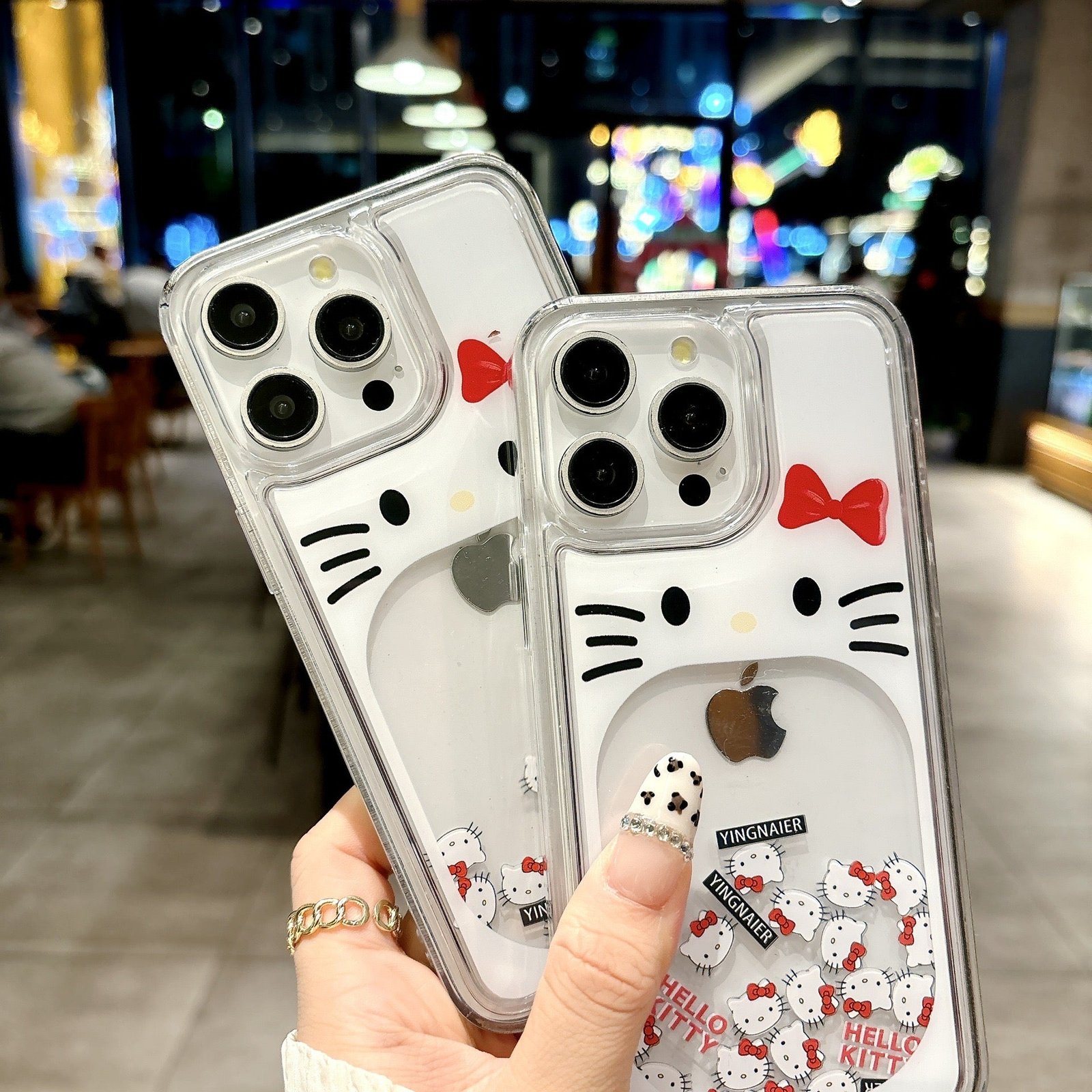 KT cat quicksand mobile phone case – product image 5