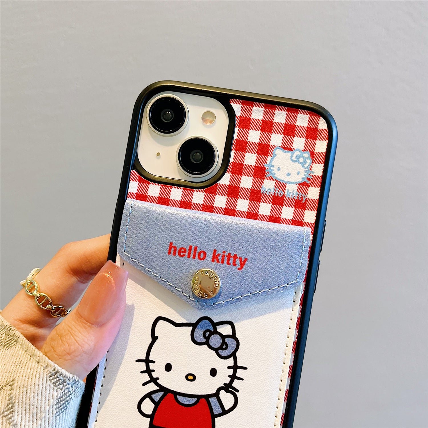 Plaid KT Cat Card Holder Phone Case – product image 7