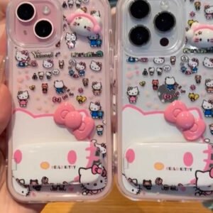 Full-screen Kitty mirror stand phone case