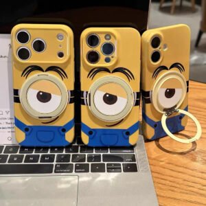 Compatible with Samsung Minion Rotating Kickstand Phone Case